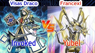 Invoker Fiendsmith Vs Orcust Sky Striker  Visas Draco Vs Francexi  High Rated  Dueling Book [upl. by Inail]