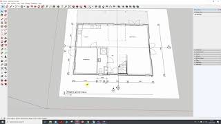 Hanni Handig met SketchUp  Een plattegrond importeren en schalen [upl. by Rhee]