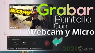 Como Grabar la pantalla de un PC 2021 Videollamada Clase virtual o Video juego [upl. by Lonier651]