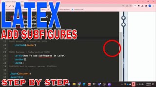 ✅ How To Add Subfigures In LaTeX 🔴 [upl. by Boarer154]