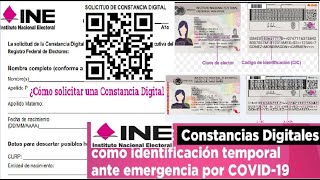 CÓMO TRAMITAR CREDENCIAL INE EN FORMATO DIGITAL POR SI LA PERDISTE O NO PUDISTE RECOGERLA A TIEMPO [upl. by Tommi198]