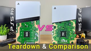 PS5 Pro Teardown and Comparison with PlayStation 5 Slim [upl. by Ahsimal]