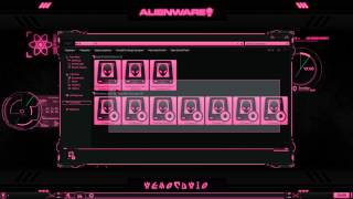 Alienware® Eclipse Pink Premium Theme for Windows® Se7en with 7tsp Alienware® Eclipse Icon Pack [upl. by Tut613]