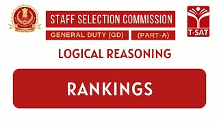 SSC GD  Logical Reasoning amp Data Interpretation  Rankings  TSAT [upl. by Biddle489]