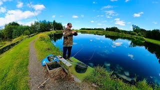 Small Stillwater Dry Fly Fishing [upl. by Llewsor188]