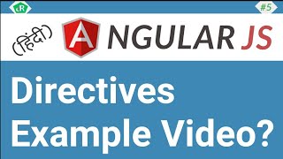 AngularJS Directives in Hindi  AngularJS Tutorial for Beginners  05 [upl. by Ely]