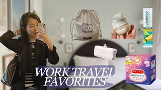 TRAVEL ESSENTIALS  Must items I always carry with me for work trip mini Vlog [upl. by Plank158]