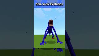 Shin Sonic Evolution😱sonictapes scary minecraft shorts [upl. by Dnalra930]