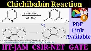 Chichibabin reaction mechanism amp Application IIT JEE UG NEET IIT JAM TIFR UGC CSIR NET [upl. by Asserak]