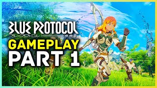 Blue Protocol Gameplay Part 1  30 Minutes Of Gameplay  Closed Beta JPN 2023 PS5 XBOX PC 4K [upl. by Ahsakal]