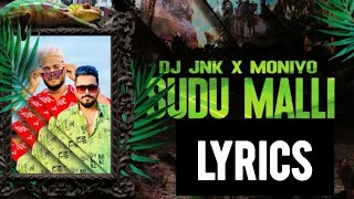 Sudu Malli lyrics DJJNK x Moniyo [upl. by Orson]