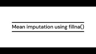 Imputing missing values with the categorical mean [upl. by Fifine390]