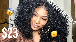 THE BEST CURLY SYNTHETIC WIG [upl. by Savill942]