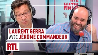 Chronique de Laurent Gerra avec Jérôme Commandeur [upl. by Valenza154]