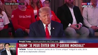 quotJe peux éviter une 3è guerre mondialequot estime Donald Trump [upl. by Georgie]