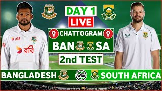 Bangladesh vs South Africa 2nd Test Live Scores  BAN vs SA 2nd Test Day 1 Live Scores amp Commentary [upl. by Nomed]