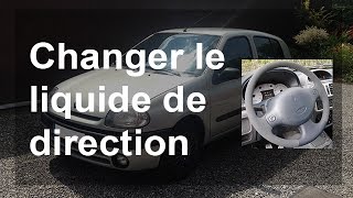 Changervidanger le liquide de direction  Renault Clio 2 [upl. by Storz889]