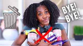 NATURAL HAIR PRODUCTS THAT DONT WORK FOR ME  Throwing Out Your Fave Products [upl. by Otina]