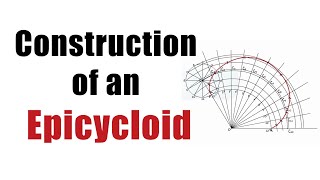 How to DRAW an EPICYCLOID CURVE Engineering Curves  Engineering Drawing [upl. by Kapoor540]