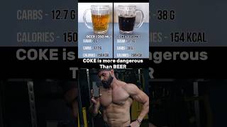 coke vs beer 🤣🥱coke vs beer gymloveerr gymfood gym fitness healthyfood gymlife shrots [upl. by Atiuqcir]