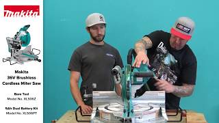 Makita XSL06 36V Brushless Cordless 10quot Dual Bevel Miter Saw [upl. by Adamina]