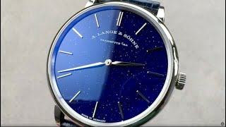 A Lange amp Sohne Saxonia Thin Copper Blue 205086 Watch Review [upl. by Indys15]