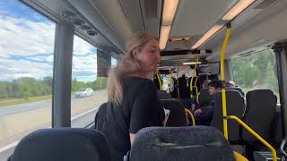 Riding a Scania CityWide LEA CK320UA 6x22LB on line 583 from Arlanda Terminal 45 to Märsta Station [upl. by Mycah326]