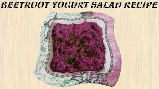 Beetroot Salad Recipe  Beetroot Yogurt Salad Recipe  Beetroot Raita  Safiya pathan [upl. by Yenot]