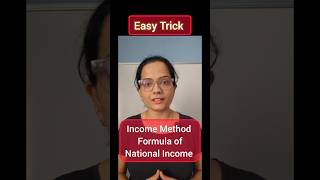 Income Method Formula explanation  Measurement of National Income  Easy Trick nationalincome [upl. by Anauqaj]