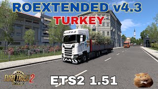 ETS2 151 new ROEXTENDED PREMIUM v 43 By Arayas BingolTR to SiverekTR [upl. by Aidni]