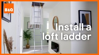 How to install a loft ladder  DIY [upl. by Aldwin]