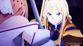 SAO Alicization  War of Underworld  Asuna vs Alice For KiritoEDITED COVER [upl. by Rik910]