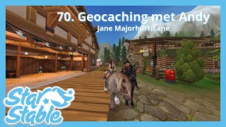 70 Geocaching met Andy geheimzinnig pakketje en bezoekje aan Pi Starstable met Jane [upl. by Nahsin546]