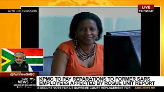 KPMG to pay former SARS employees affected by the rogue unit report [upl. by Ahen471]