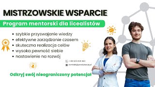 Na czym polega MISTRZOWSKIE Wsparcie dla licealistów [upl. by Mozelle]