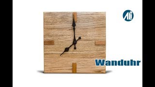 ✅ Wanduhr aus Eiche ⎮ Bau es dir selbst [upl. by Tamar]