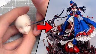 Snow White  Dark Fairy Tales  Original Character  Clay Anime Figure Tutorial  Pocket of Craft [upl. by Pauli]