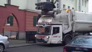 Iserlohn Duesbergstraße Müllwagen mit NiederflurFührerhaus 19022014 [upl. by Drahser]