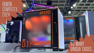 InWin Computex 2024 soooo many unique PC Case Designs [upl. by Arahs]