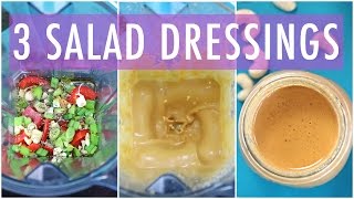 3 Homemade Salad Dressing Recipe  EASY amp HEALTHY RECIPES [upl. by Killion]