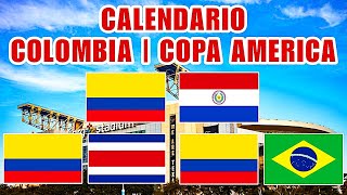 Copa America 2024 Calendario de Colombia [upl. by Aihpos427]