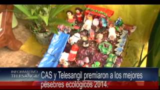 CAS y Telesangil premiaron a los mejores pesebres ecológicos 2014 [upl. by Melosa419]