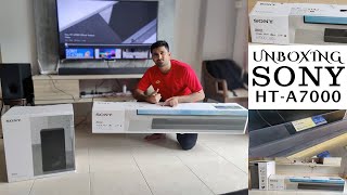 UNBOXING SONY HTA7000 712ch Dolby Atmos® DTSX® Soundbar  HTA7000 with SubwooferSASW3 DTS X [upl. by Phineas]