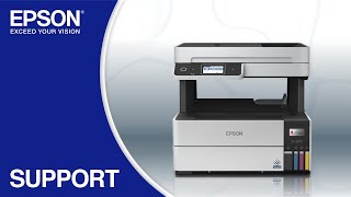 Epson EcoTank Pro ET5170  Wireless Setup Using the Control Panel [upl. by O'Reilly]