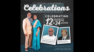 12th Pastoral Anniversary Celebration I Bishop Anthony L Jinwright I Timothy Baptist Church [upl. by Colver]