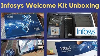 Infosys Welcome Kit 2022 Unboxing  Infosys Freshers Welcome Kit  Freshers kit [upl. by Janifer]