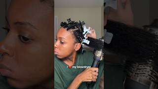 I have the best blow drying routine grwm hair naturalhair [upl. by Odnamra]