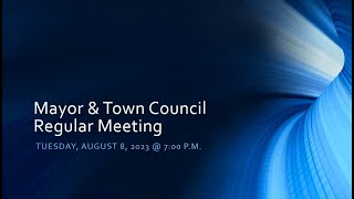 Mayor amp Town Council Regular Meeting [upl. by Aiet]