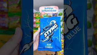 Kẹo Styng xanh kenghiensnack shortvideo unboxing youtubeshorts review candy sting [upl. by Tebzil313]