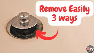 Remove pop up bath tub drain stopper  3 ways [upl. by Leroj]